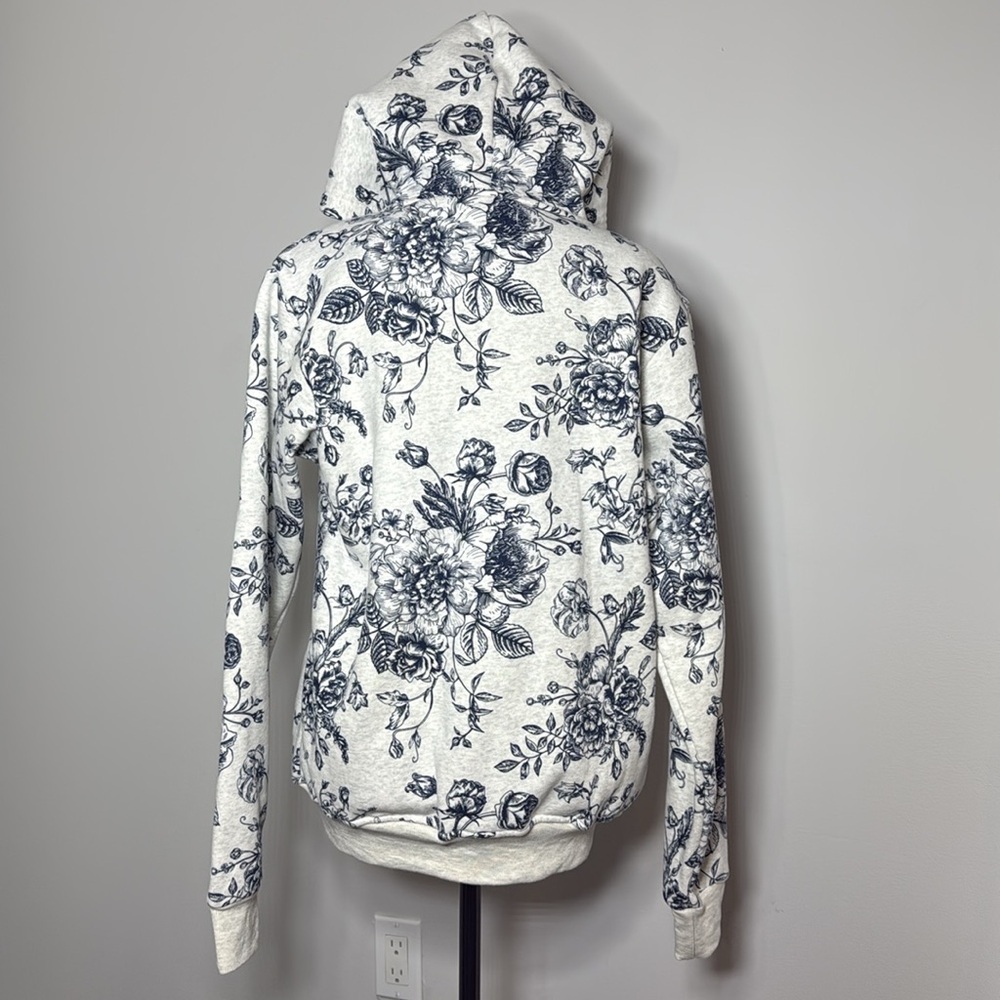 Vintage Rose Zipper Hoodie - Oversized Small - Picture 6 of 8